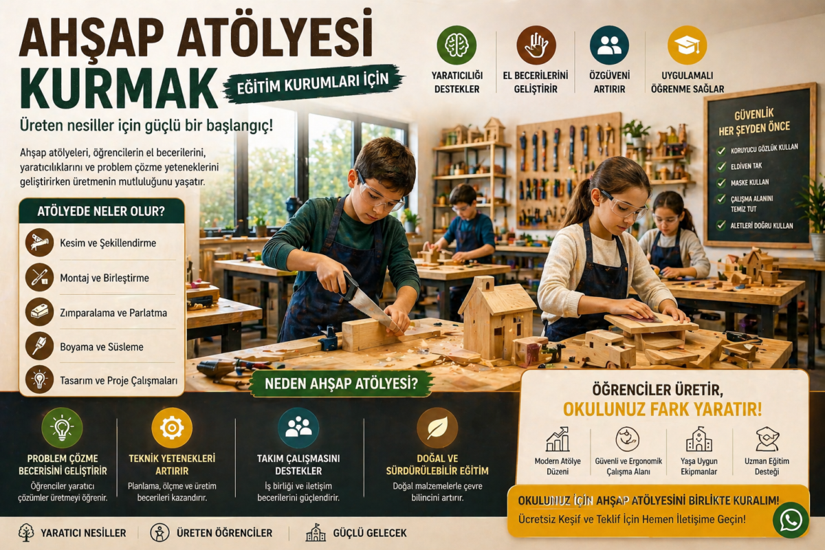 Ahşap Atölyesi Kurmak (Eğitim Kurumları İçin)