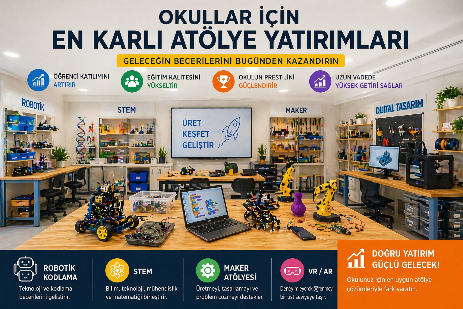 Okullar İçin En Karlı Atölye Yatırımları ( 2026 Rehberi )