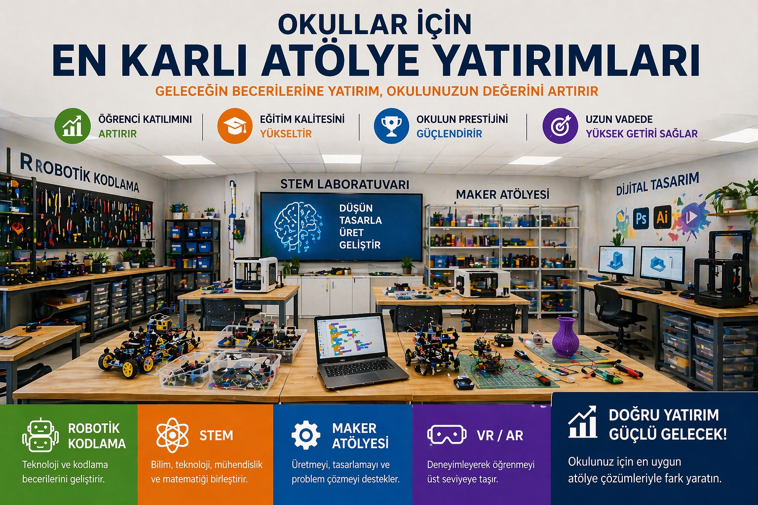 Okullar İçin En Karlı Atölye Yatırımları (2026 Rehberi)