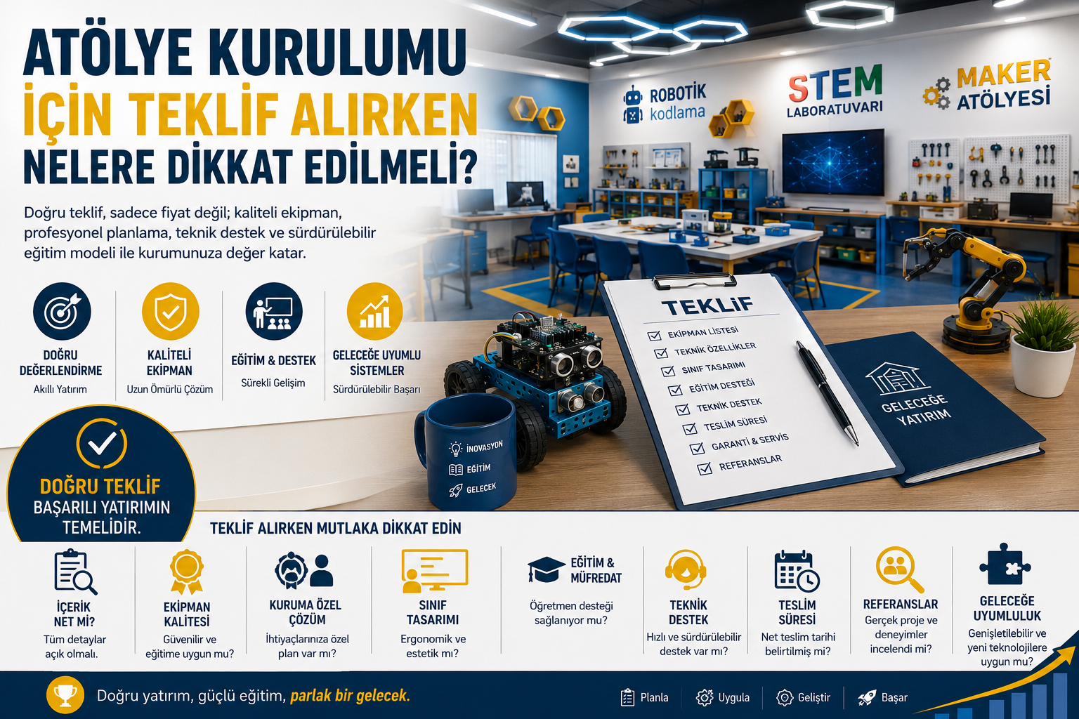 Atölye Kurulumu İçin Teklif Alırken Nelere Dikkat Edilmeli?