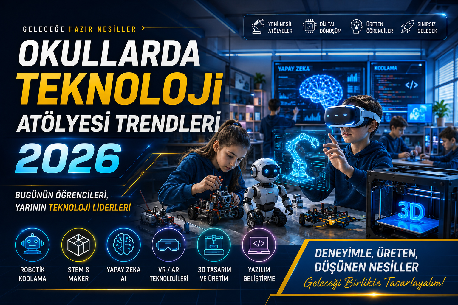 Okullarda Teknoloji Atölyesi Trendleri