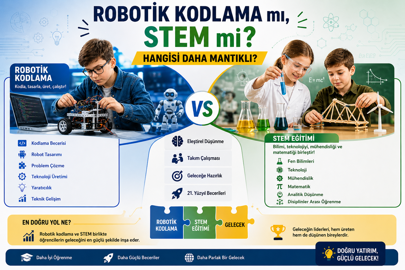 Robotik Kodlama mı STEM mi? Hangisi Daha Mantıklı?